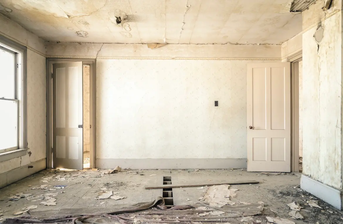 Waste disposal crew managing a cleanout project in Livingston